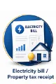 Electricity bill/property tax receipt Electricity bill/property tax receipt