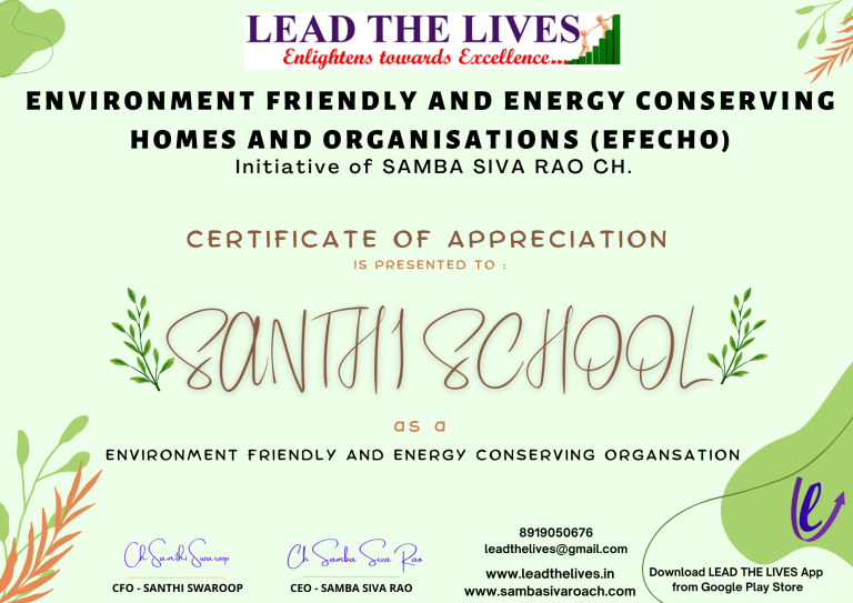 Certificate of Appreciation