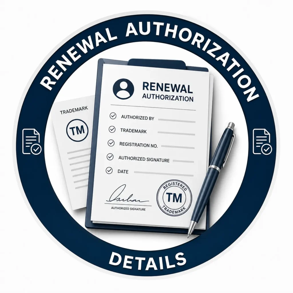 Renewal authorization details Renewal authorization details