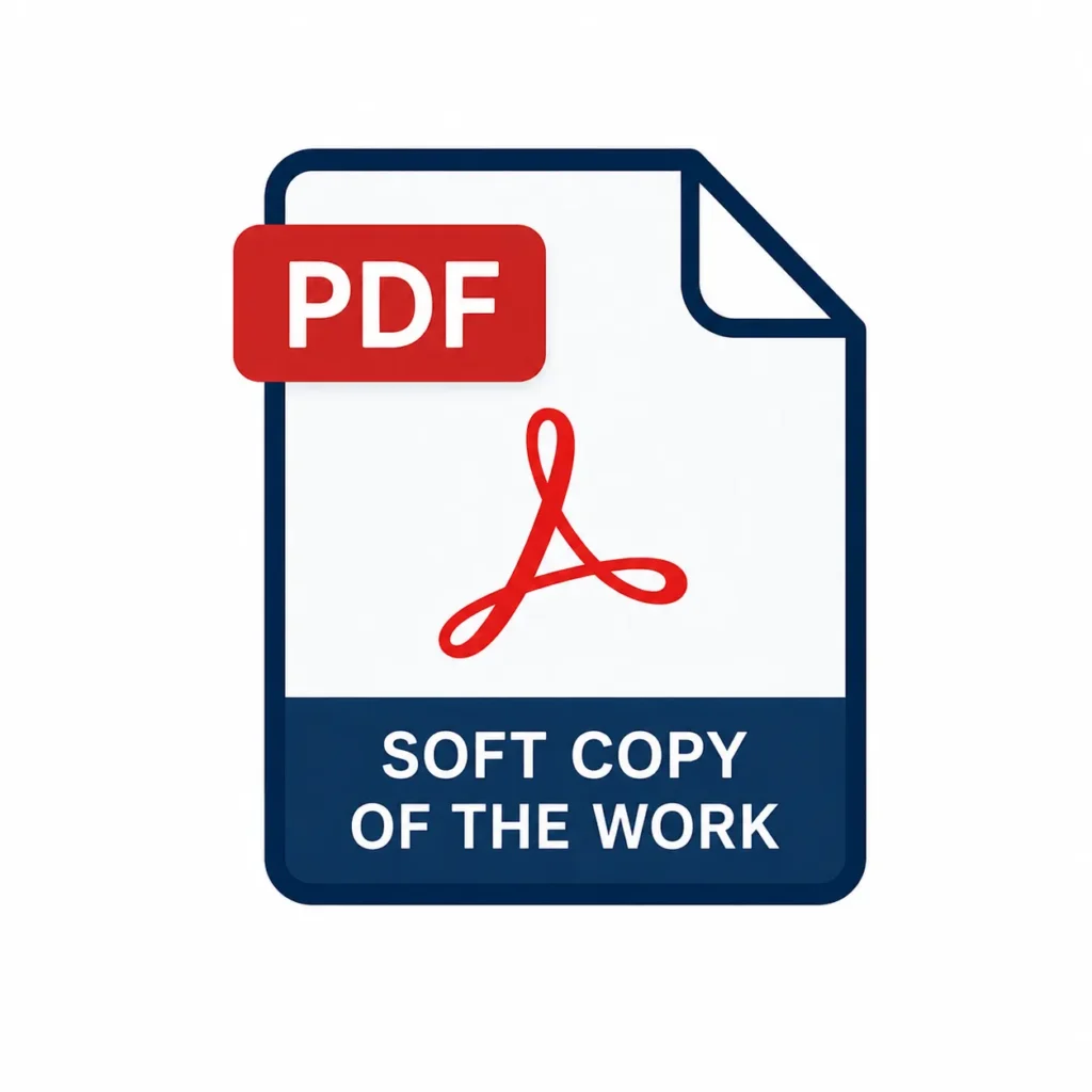 Soft copy of the work Soft copy of the work