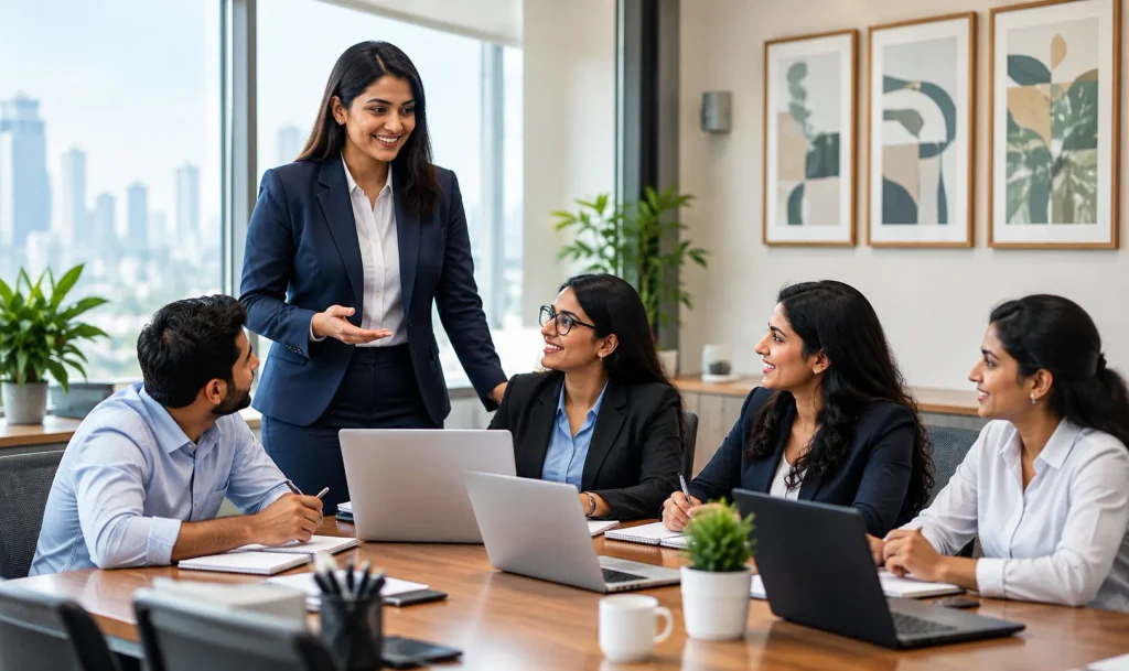 Collaborative Meeting in a Modern Office (1)