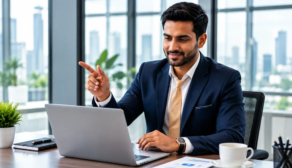 Confident Professional in a Modern Office