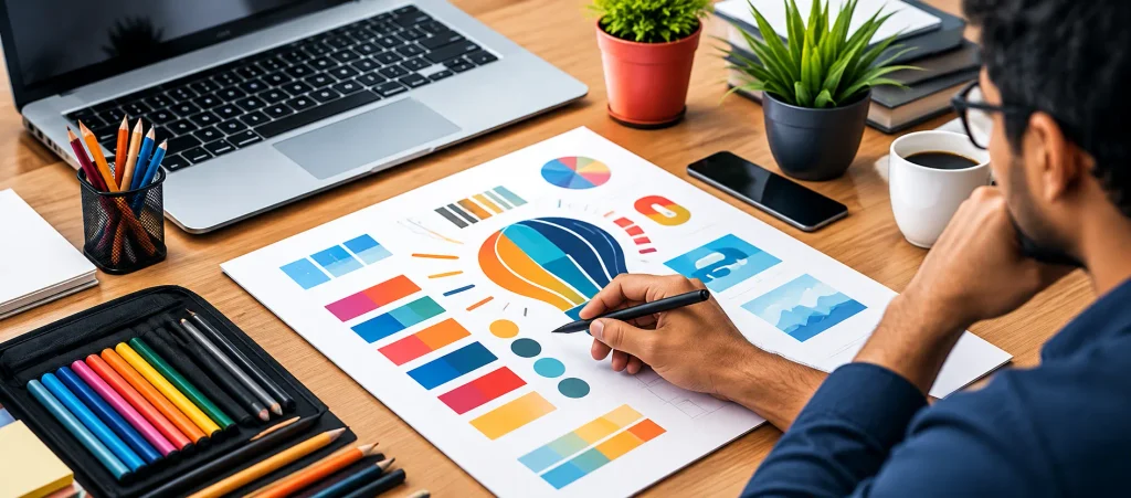 Creative Branding Workspace Moodboard