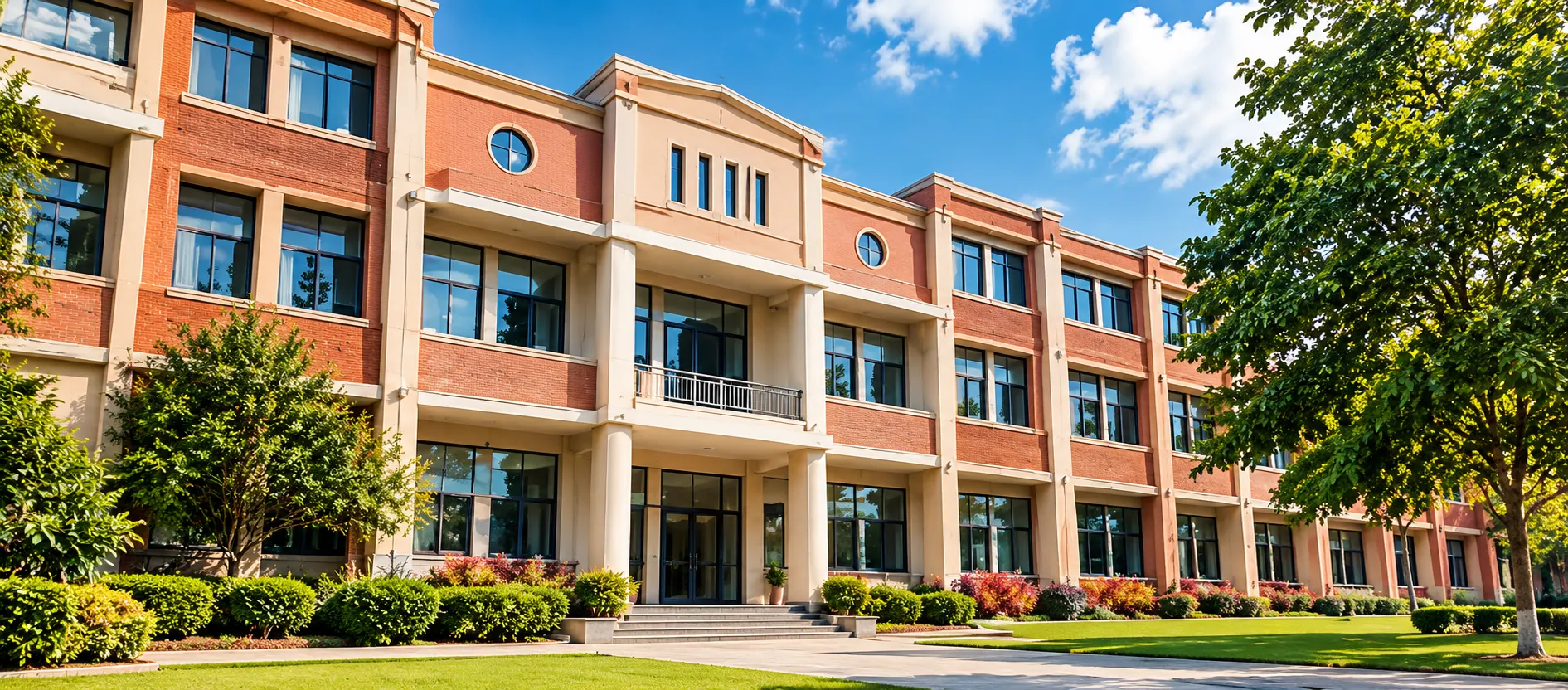 Sunny Modern Academic Building